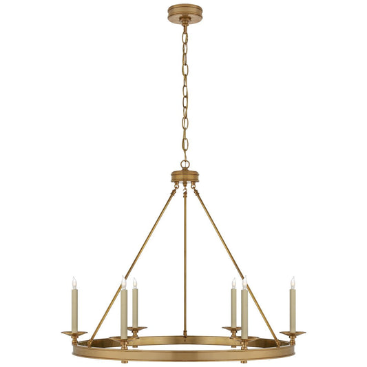 Visual Comfort Signature Collection Chapman And Myers Launceton 36 Inch 6 Light Chandelier Cp131188