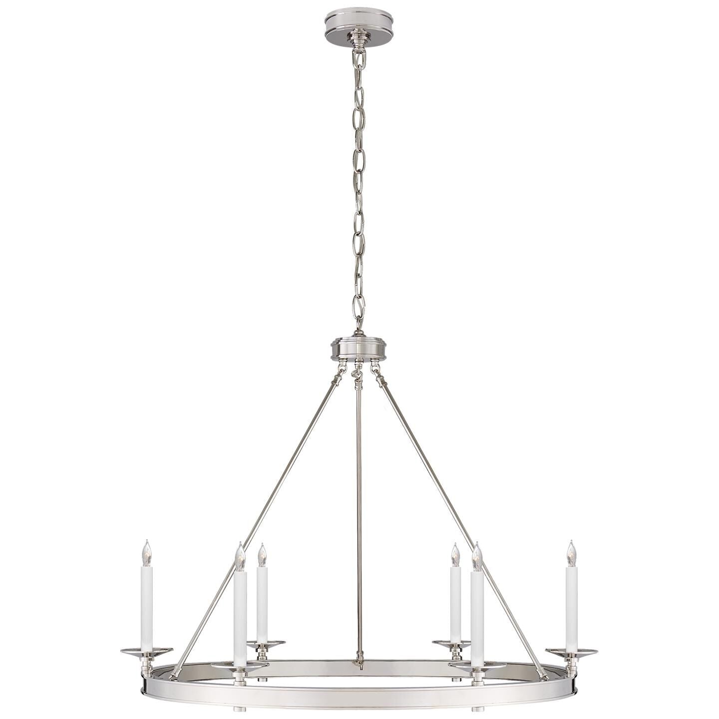 Visual Comfort Signature Collection Chapman And Myers Launceton 36 Inch 6 Light Chandelier Cp131188