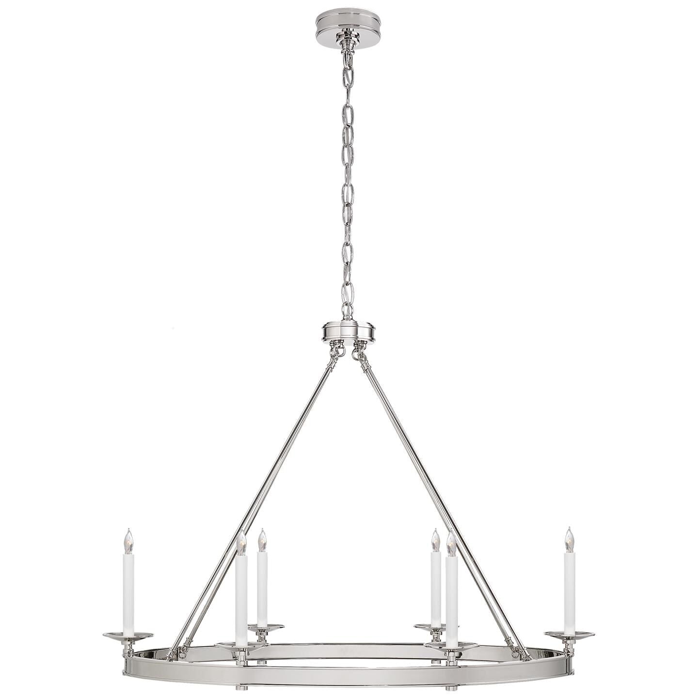 Visual Comfort Signature Collection Chapman And Myers Launceton 39 Inch 6 Light Chandelier Cp131189