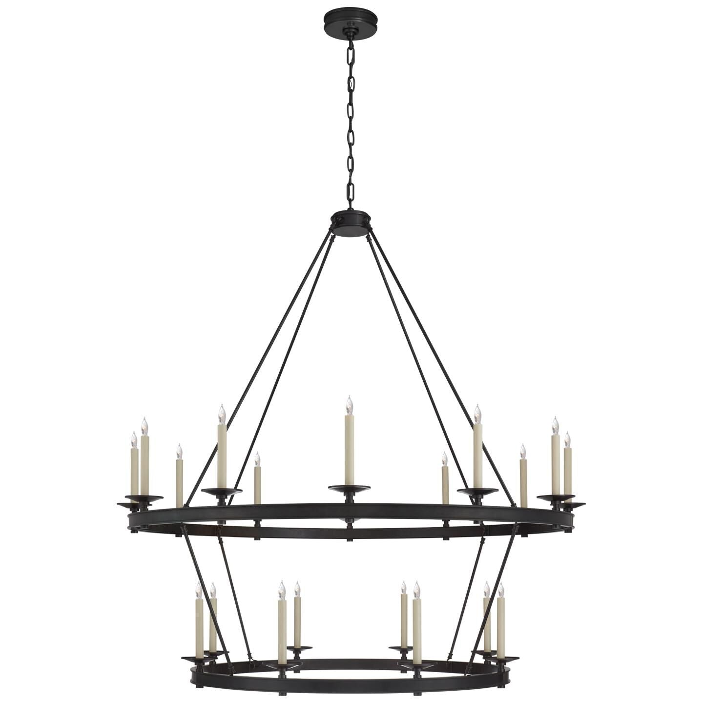 Visual Comfort Signature Collection Chapman And Myers Launceton 53 Inch 20 Light Chandelier Cp428859