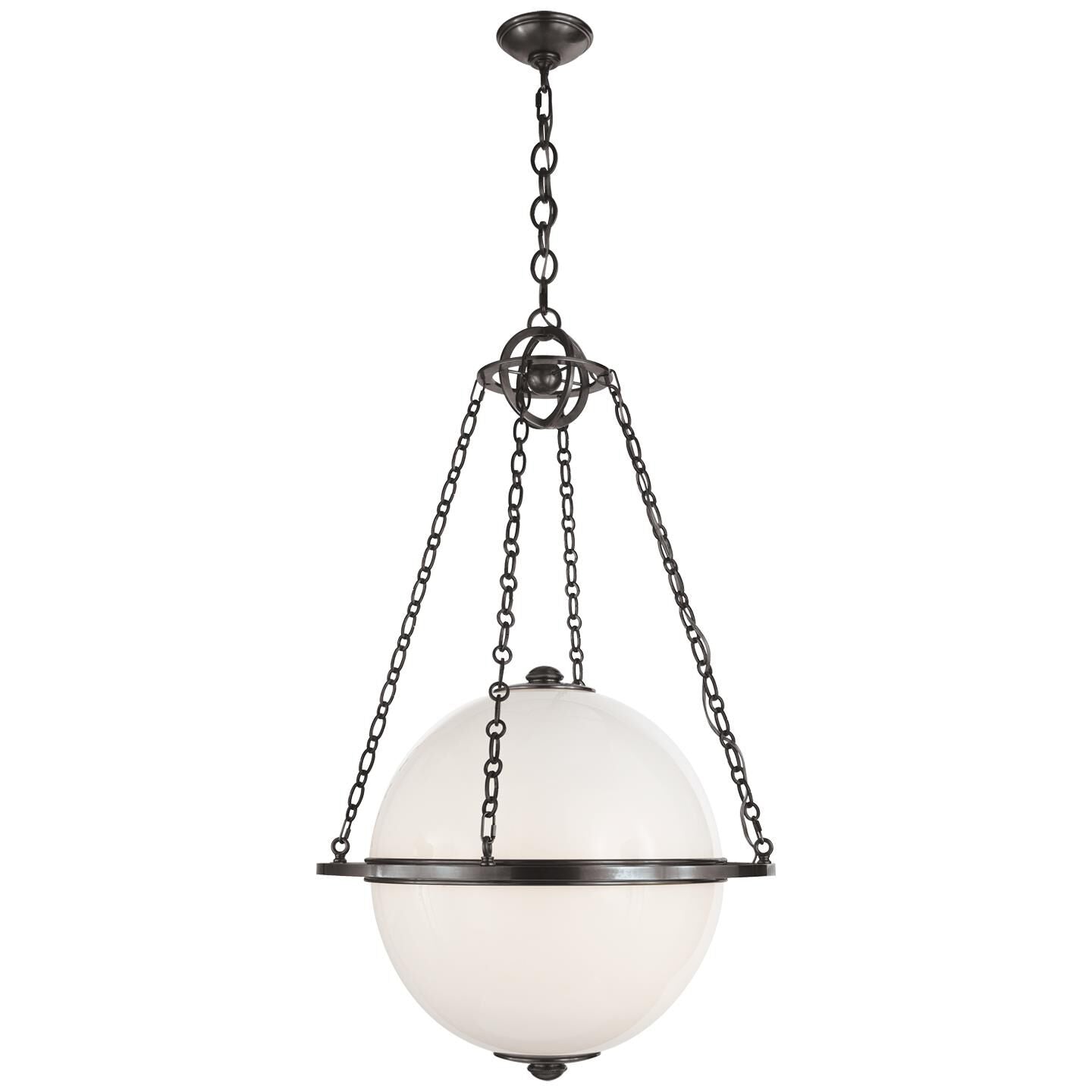 Visual Comfort Signature Collection Chapman And Myers Modern Globe 24 Inch Large Pendant Cp131205