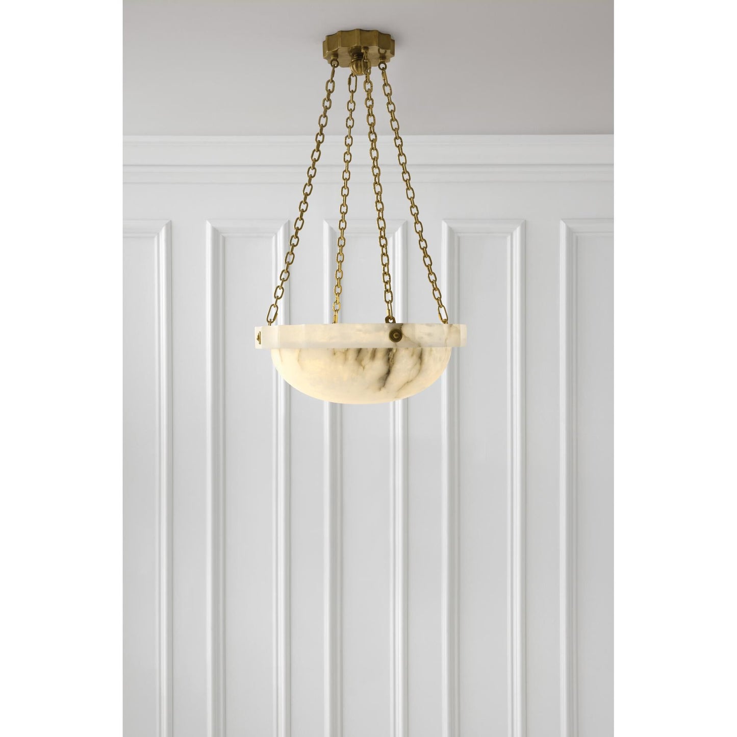 Visual Comfort Signature Collection Chapman And Myers Fluted Band 18 Inch Large Pendant Cp131208