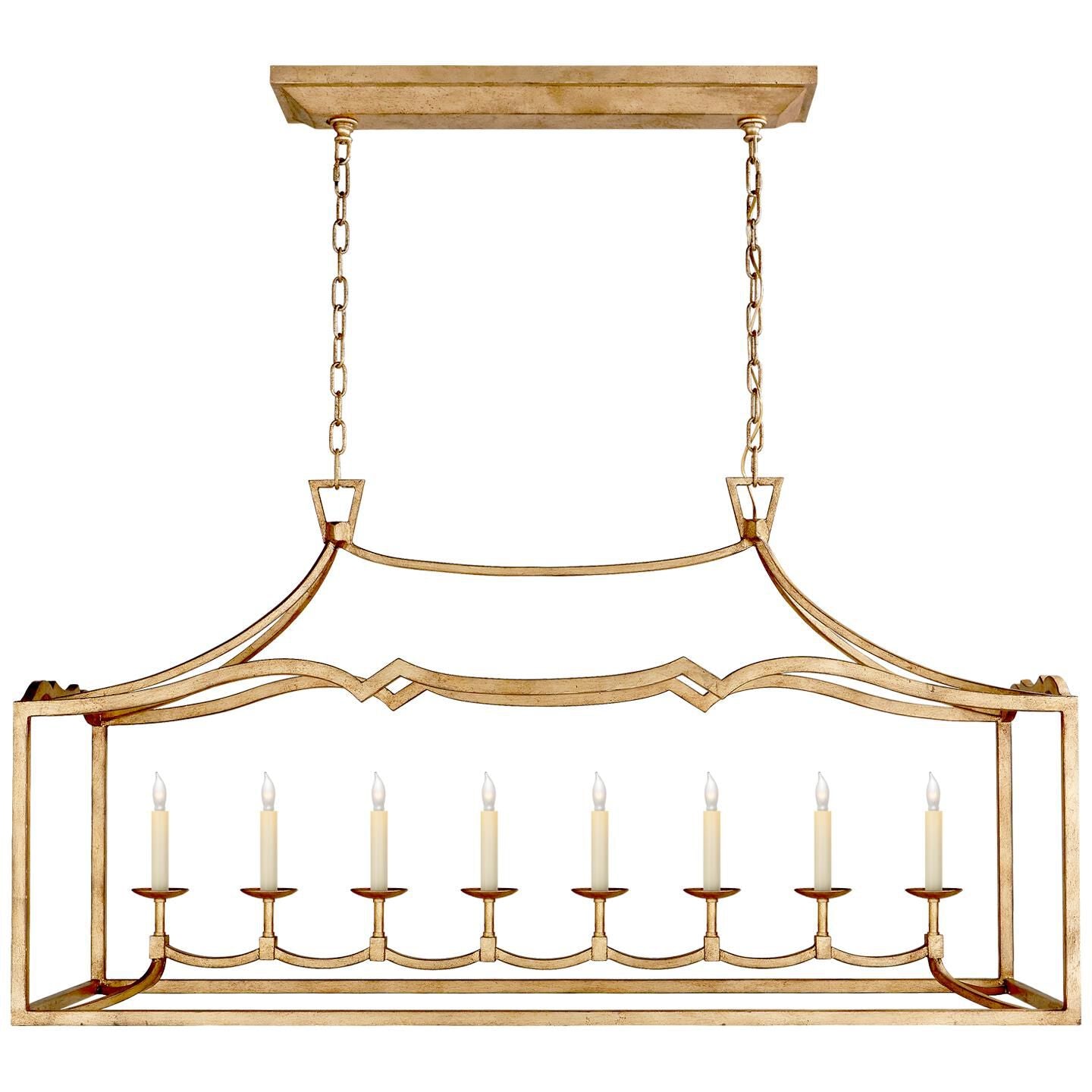 Visual Comfort Signature Collection Chapman And Myers Fancy Darlana 51 Inch 8 Light Linear Suspension Light Cp131230