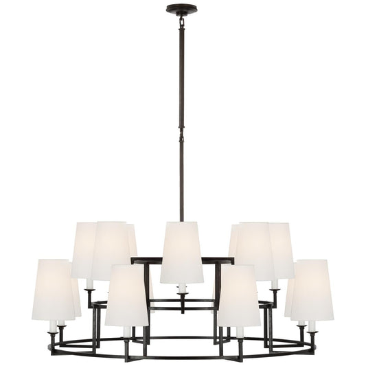 Visual Comfort Signature Collection Chapman And Myers Modica 51 Inch 16 Light Led Chandelier Cp739571