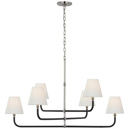 Visual Comfort Signature Collection Chapman And Myers Basden 46 Inch 6 Light Led Chandelier Cp785756