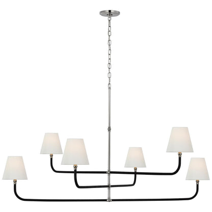 Visual Comfort Signature Collection Chapman And Myers Basden 60 Inch 6 Light Led Chandelier Cp785757