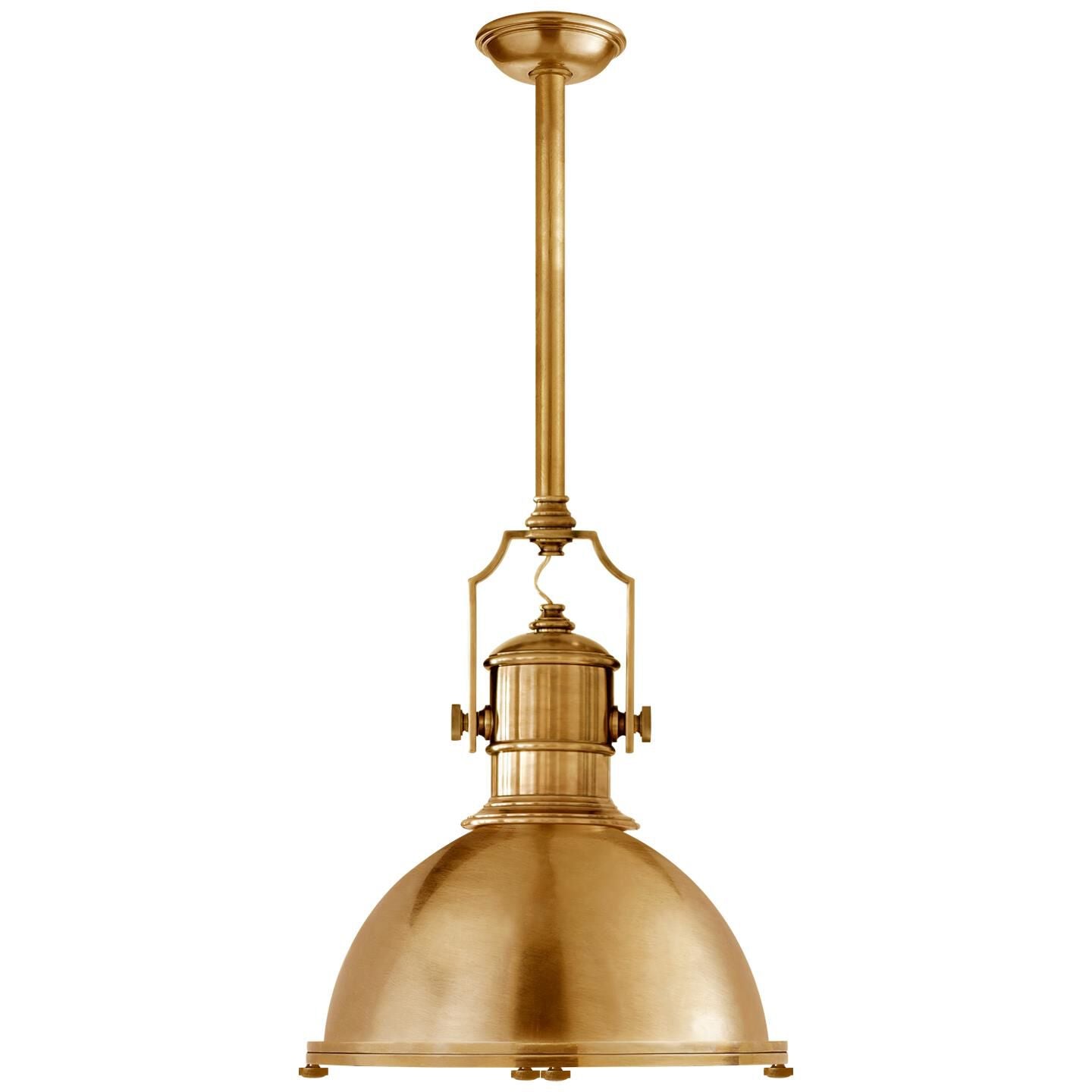 Visual Comfort Signature Collection Chapman And Myers Country Industrial 19 Inch Large Pendant Cp131319