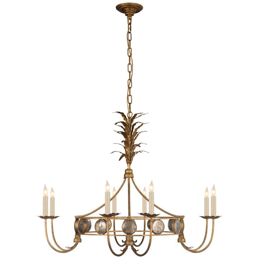 Visual Comfort Signature Collection Chapman And Myers Gramercy 36 Inch 8 Light Chandelier Cp131346