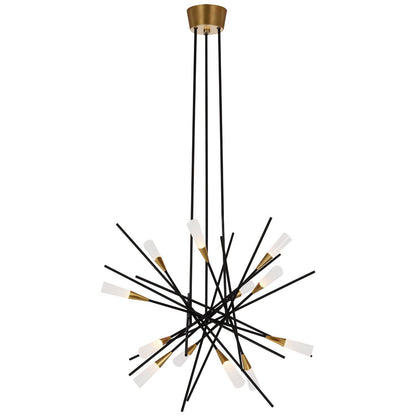 Visual Comfort Signature Collection Chapman And Myers Stellar 27 Inch 12 Light Led Chandelier Cp739572