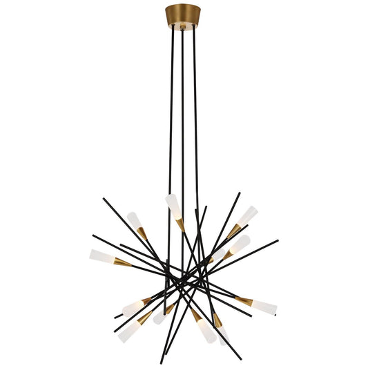 Visual Comfort Signature Collection Chapman And Myers Stellar 27 Inch 12 Light Led Chandelier Cp739572