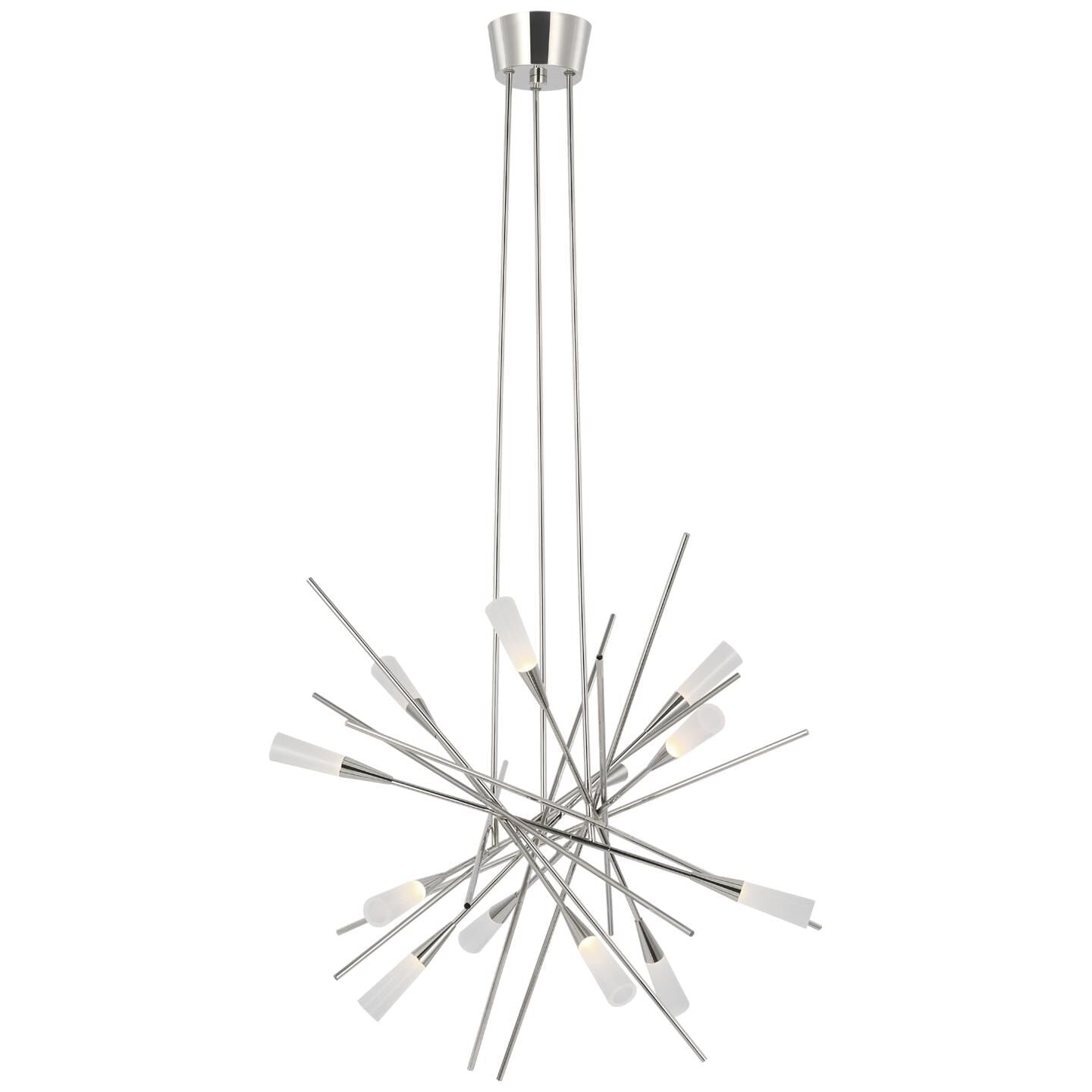 Visual Comfort Signature Collection Chapman And Myers Stellar 27 Inch 12 Light Led Chandelier Cp739572