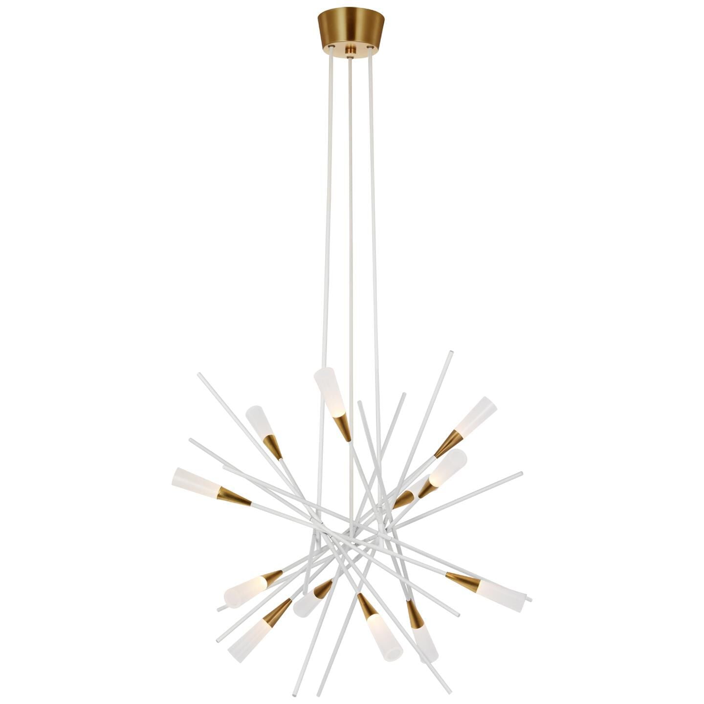 Visual Comfort Signature Collection Chapman And Myers Stellar 27 Inch 12 Light Led Chandelier Cp739572