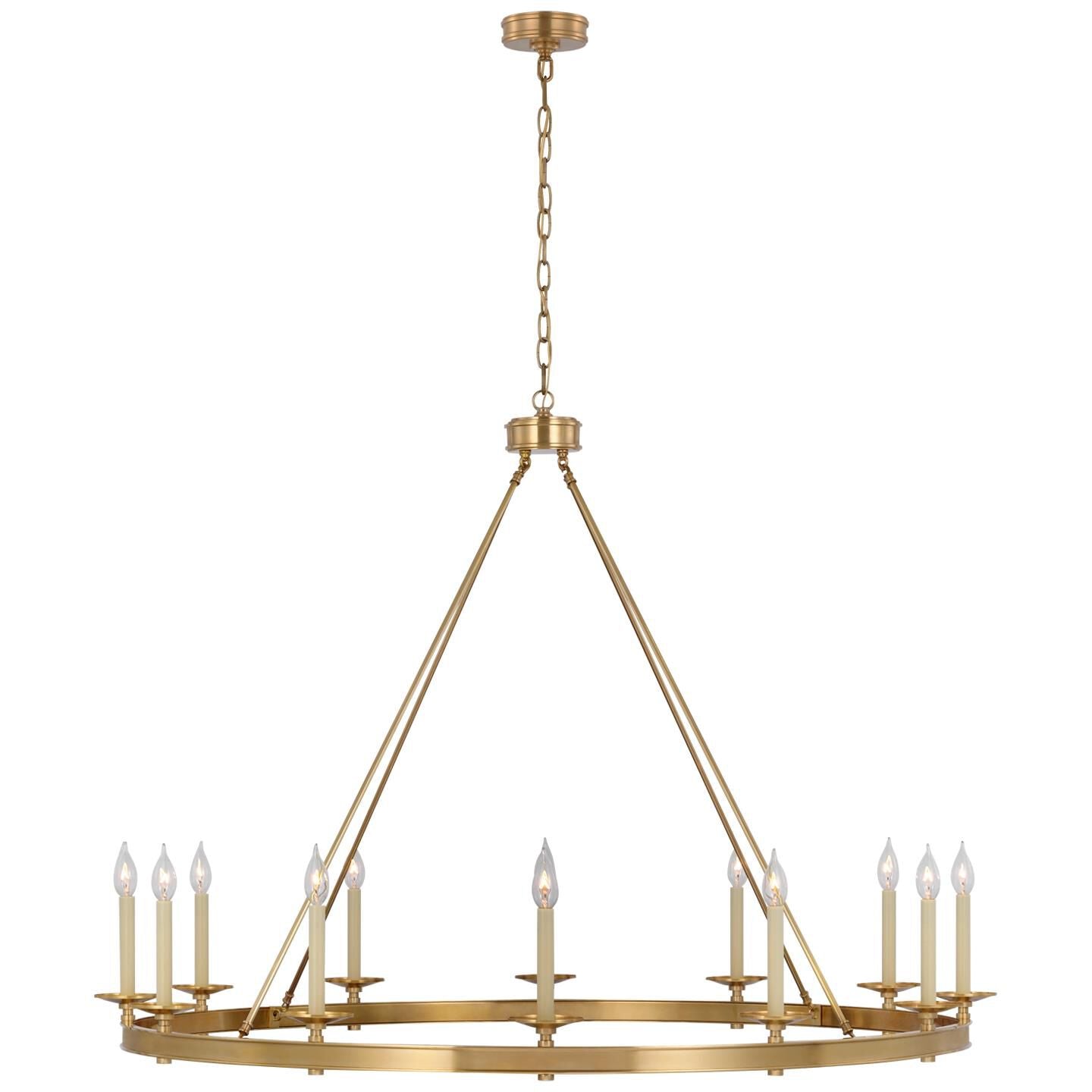 Visual Comfort Signature Collection Chapman And Myers Launceton 53 Inch 12 Light Led Chandelier Cp785766