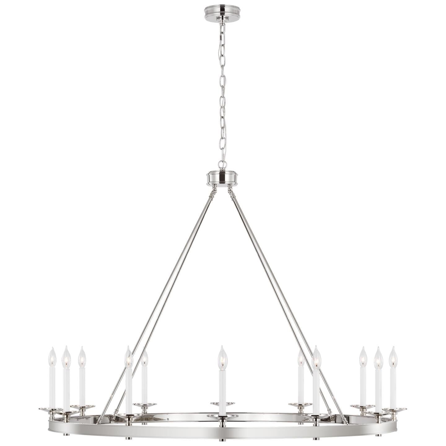 Visual Comfort Signature Collection Chapman And Myers Launceton 53 Inch 12 Light Led Chandelier Cp785766