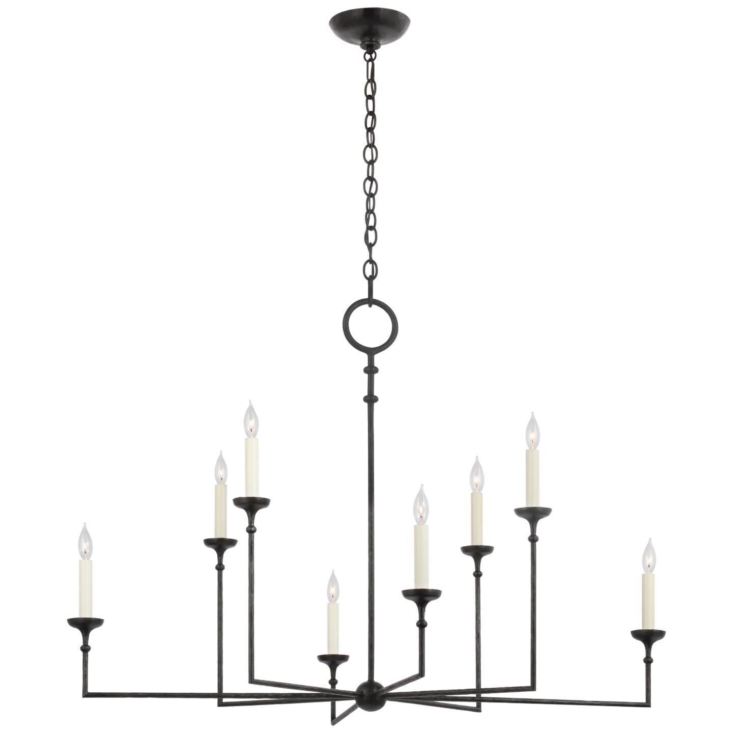 Visual Comfort Signature Collection Chapman And Myers Rowen 52 Inch 8 Light Led Chandelier Cp733633