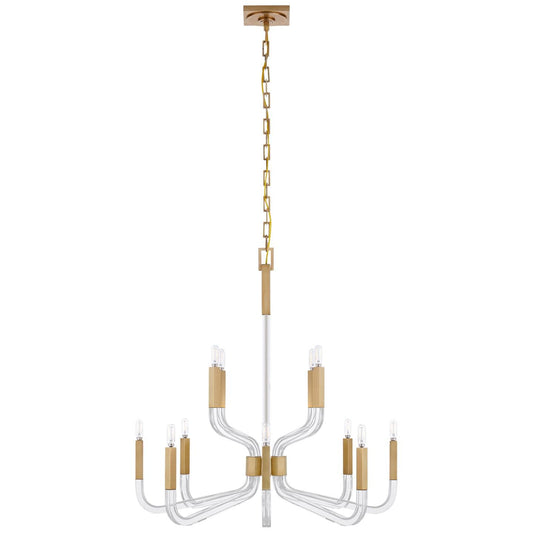 Visual Comfort Signature Collection Chapman And Myers Reagan 32 Inch 12 Light Chandelier Cp428891