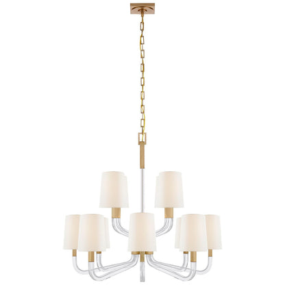 Visual Comfort Signature Collection Chapman And Myers Reagan 37 Inch 12 Light Chandelier Cp429377