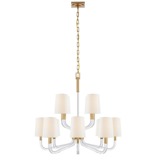 Visual Comfort Signature Collection Chapman And Myers Reagan 37 Inch 12 Light Chandelier Cp429377