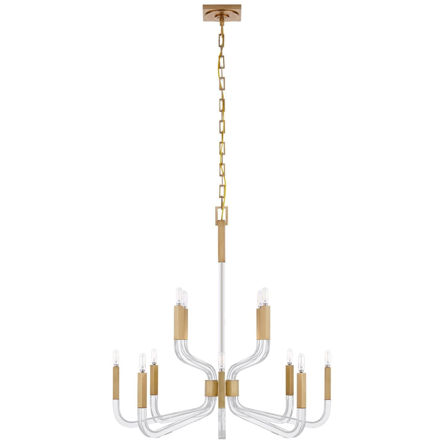 Visual Comfort Signature Collection Chapman And Myers Reagan 32 Inch 12 Light Chandelier Cp428891