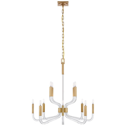 Visual Comfort Signature Collection Chapman And Myers Reagan 32 Inch 12 Light Chandelier Cp428891