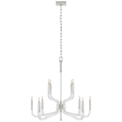 Visual Comfort Signature Collection Chapman And Myers Reagan 32 Inch 12 Light Chandelier Cp428891