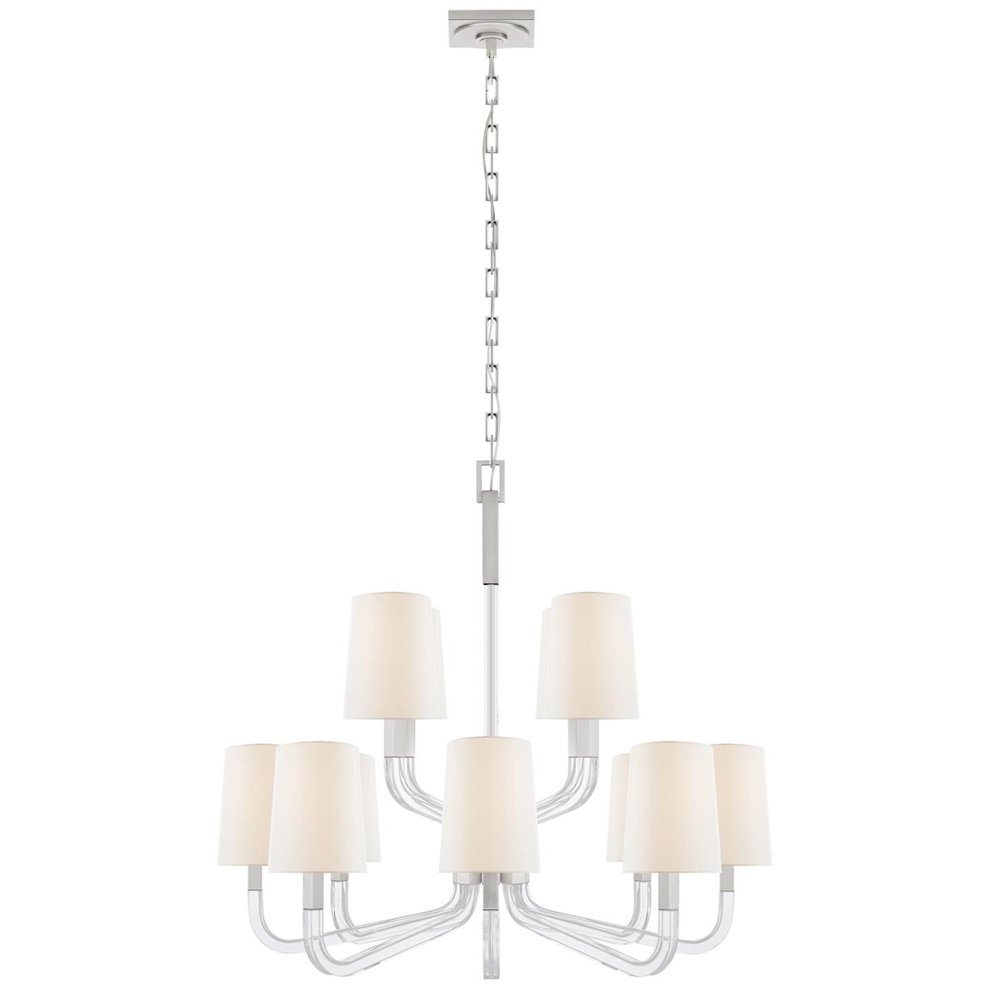 Visual Comfort Signature Collection Chapman And Myers Reagan 37 Inch 12 Light Chandelier Cp429377