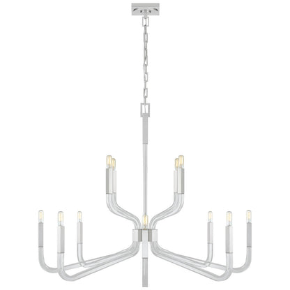 Visual Comfort Signature Collection Chapman And Myers Reagan 44 Inch 12 Light Chandelier Clearance Cp428892Ob