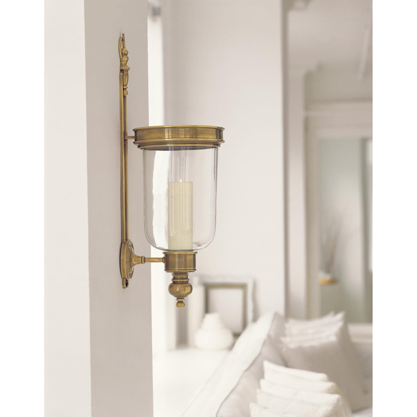 Visual Comfort Signature Collection Chapman And Myers Georgian Hurricane 22 Inch Wall Sconce Cp131427