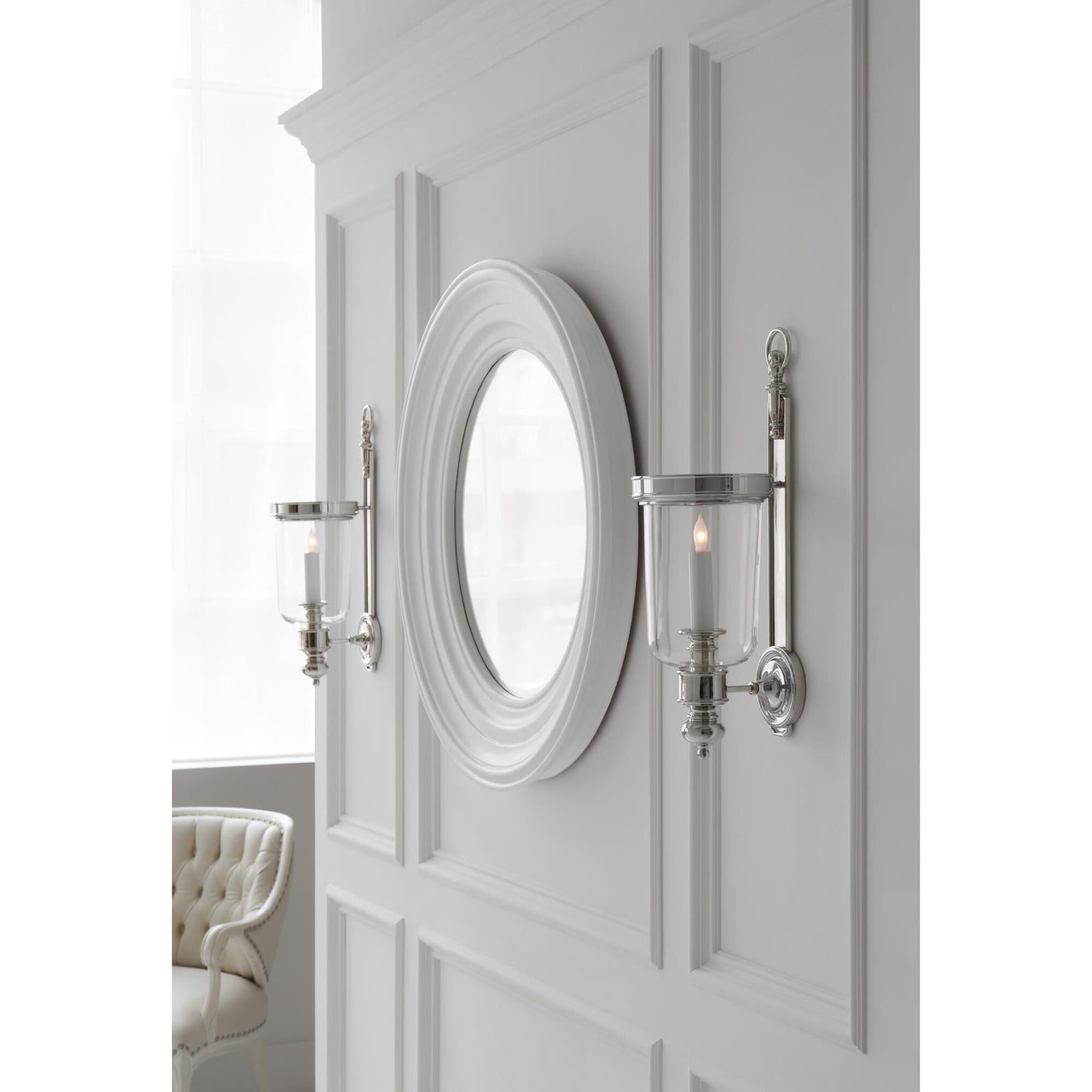 Visual Comfort Signature Collection Chapman And Myers Georgian Hurricane 22 Inch Wall Sconce Cp131427