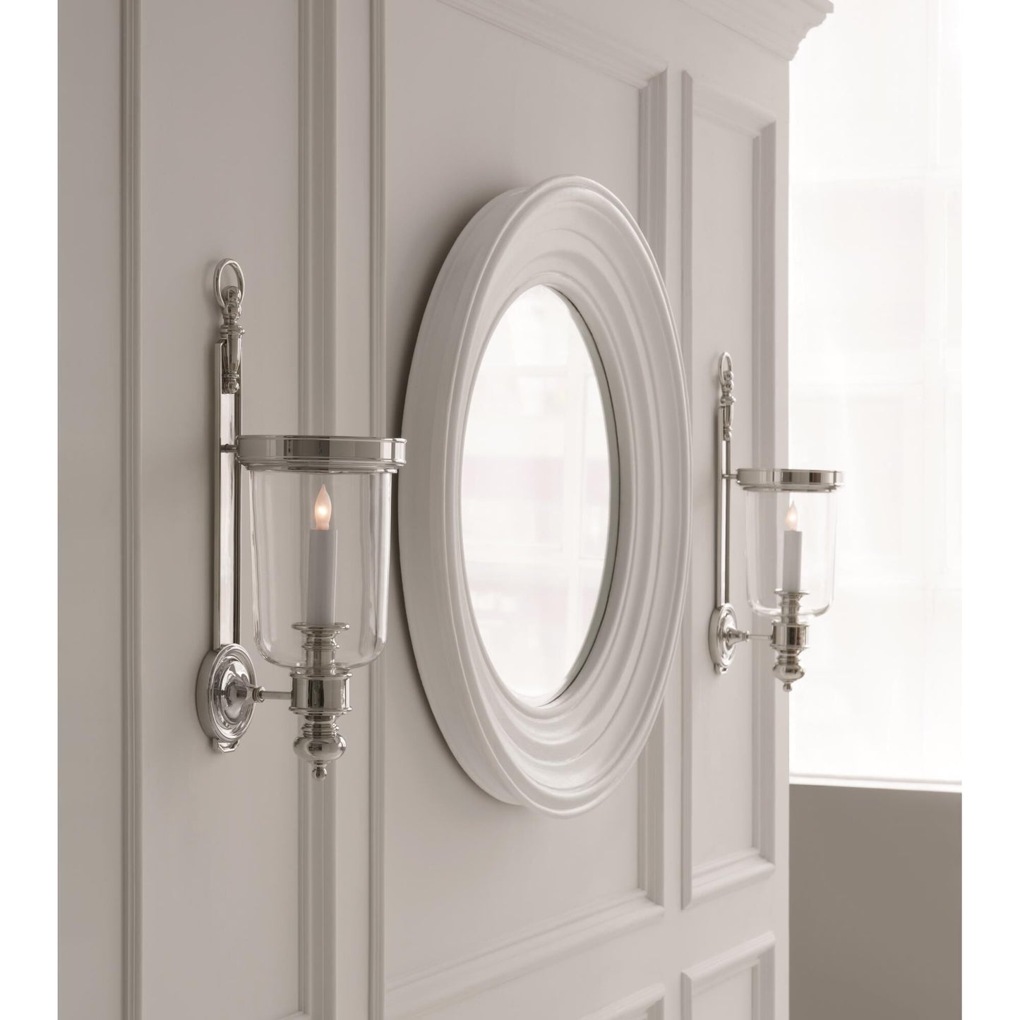 Visual Comfort Signature Collection Chapman And Myers Georgian Hurricane 22 Inch Wall Sconce Cp131427