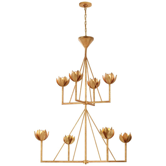 Visual Comfort Signature Collection Julie Neill Alberto 48 Inch Chandelier Clearance Cp375995Ob