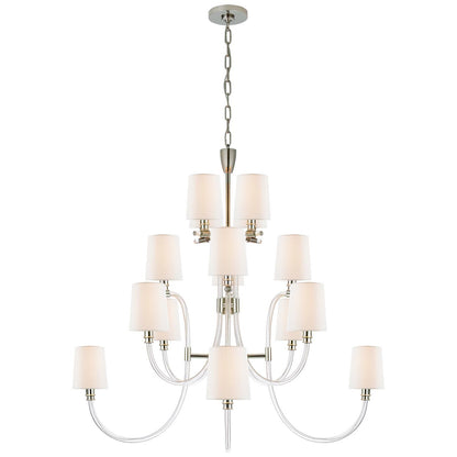 Visual Comfort Signature Collection Julie Neill Clarice 43 Inch 16 Light Chandelier Cp260832