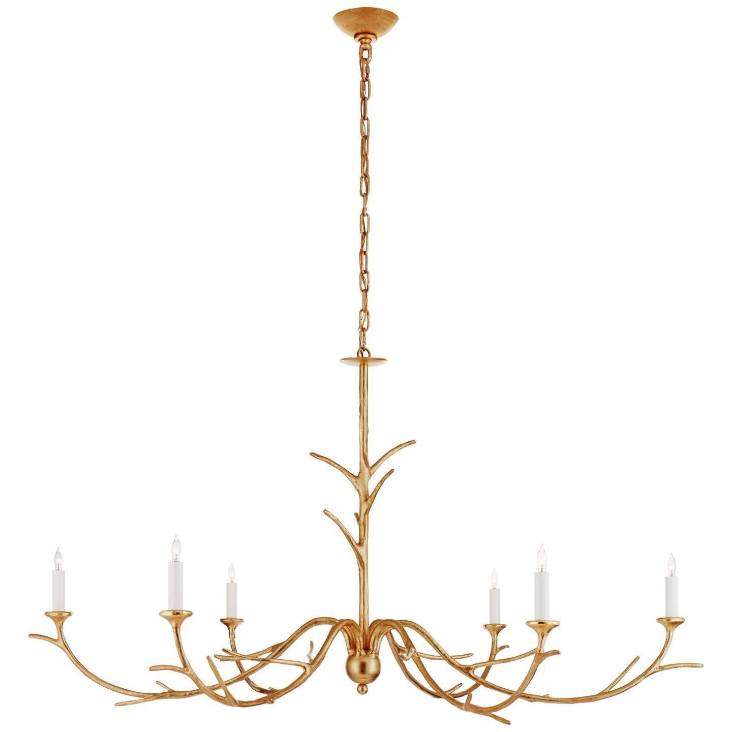 Visual Comfort Signature Collection Julie Neill Iberia 57 Inch 6 Light Chandelier Cp533253