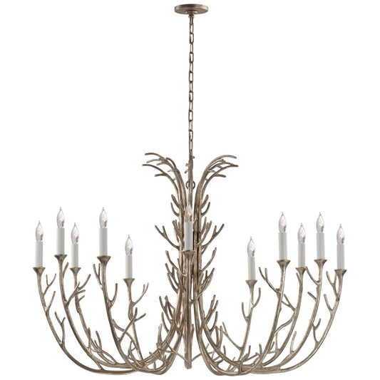 Visual Comfort Signature Collection Julie Neill Silva 48 Inch 12 Light Chandelier Cp428997