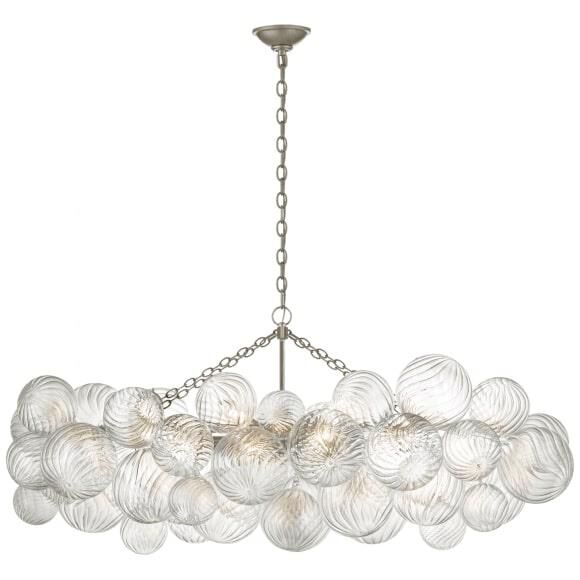 Visual Comfort Signature Collection Julie Neill Talia 51 Inch 8 Light Led Linear Suspension Light Cp733653