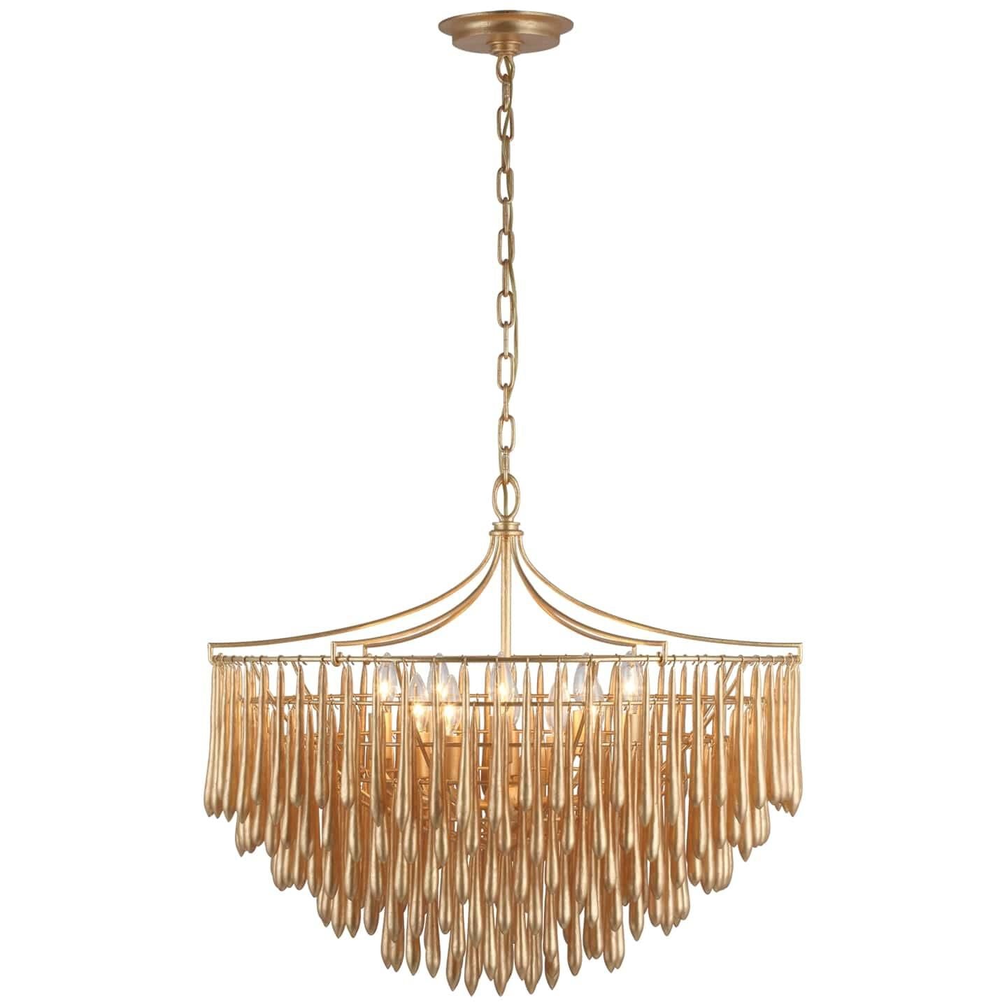 Visual Comfort Signature Collection Julie Neill Vacarro 30 Inch 10 Light Led Chandelier Cp727659