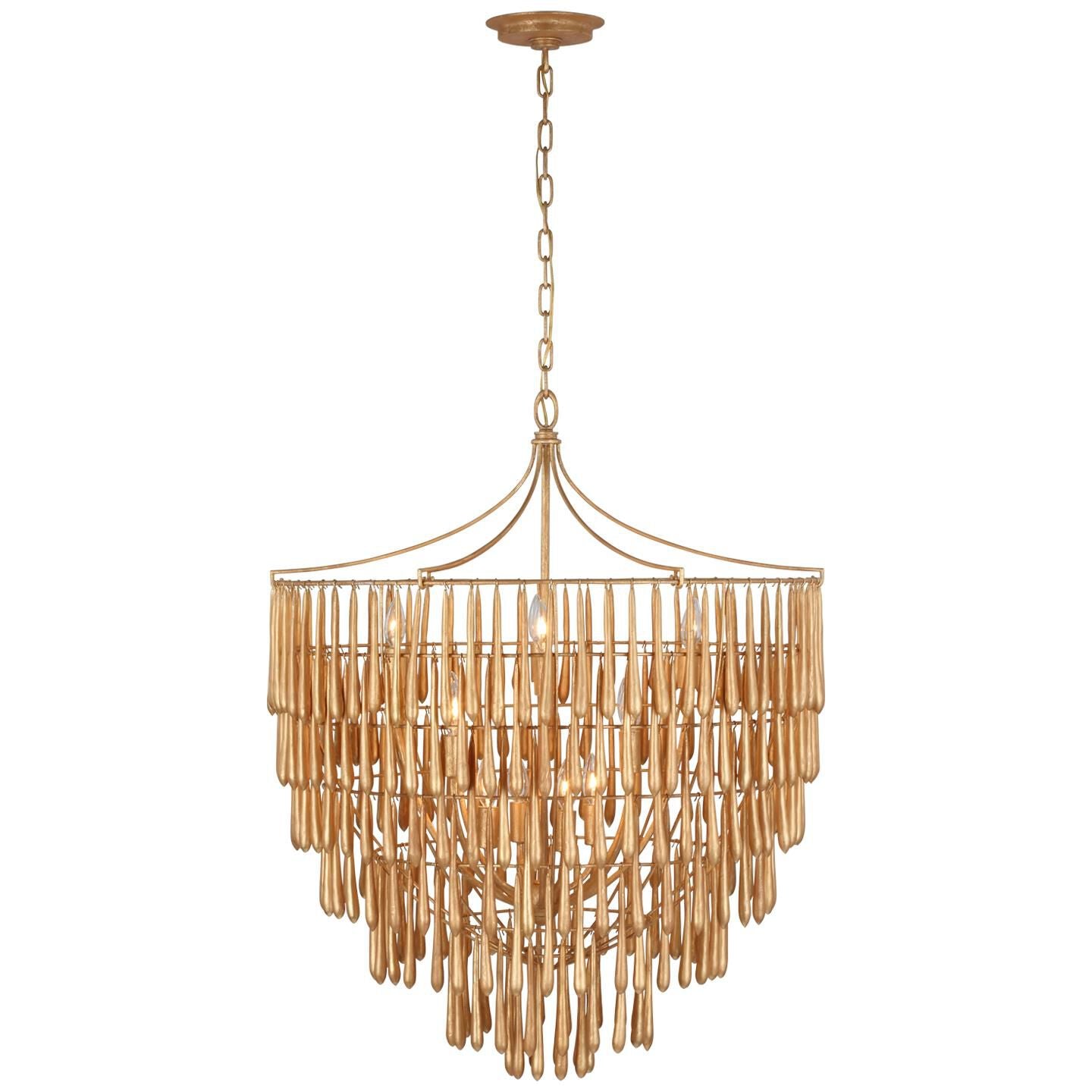 Visual Comfort Signature Collection Julie Neill Vacarro 32 Inch 12 Light Chandelier Cp533254