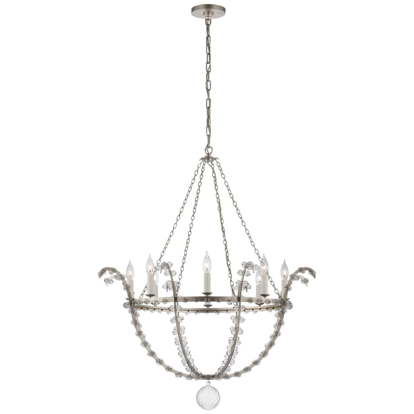 Visual Comfort Signature Collection Julie Neill Alonzo 34 Inch 8 Light Led Chandelier Cp793858