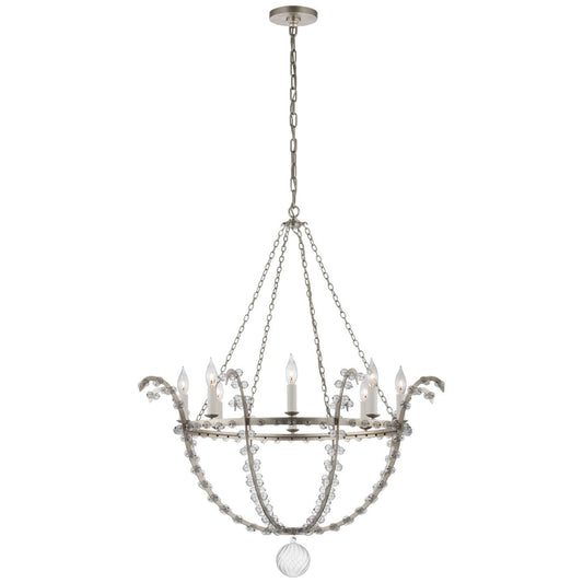 Visual Comfort Signature Collection Julie Neill Alonzo 34 Inch 8 Light Led Chandelier Cp793858