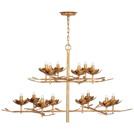 Visual Comfort Signature Collection Julie Neill Clementine 52 Inch 14 Light Led Chandelier Cp793859