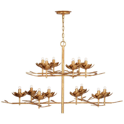 Visual Comfort Signature Collection Julie Neill Clementine 52 Inch 14 Light Led Chandelier Cp793859