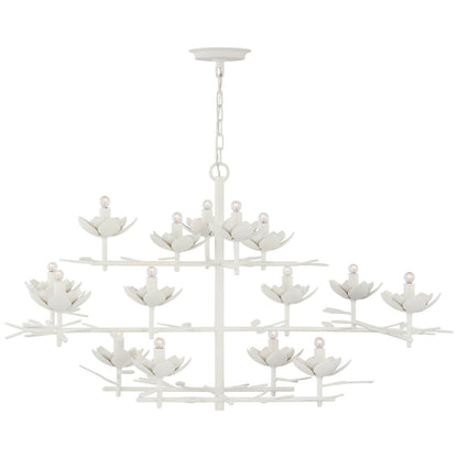 Visual Comfort Signature Collection Julie Neill Clementine 48 Inch 15 Light Led Chandelier Cp793860