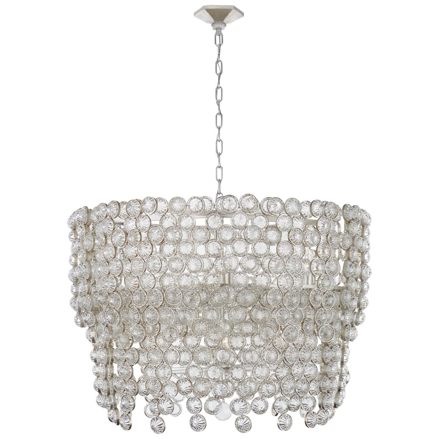 Visual Comfort Signature Collection Julie Neill Milazzo 37 Inch 12 Light Chandelier Cp376002