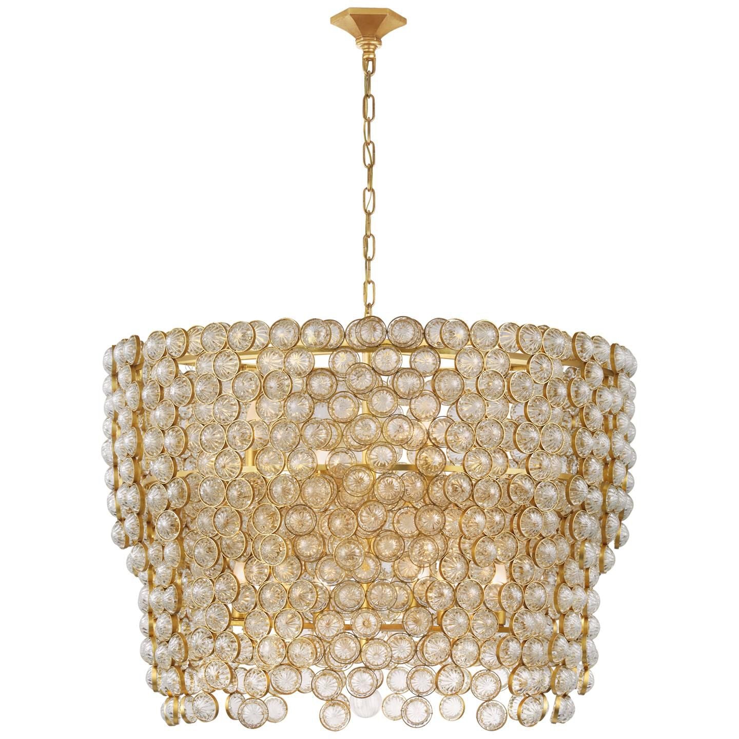 Visual Comfort Signature Collection Julie Neill Milazzo 37 Inch 12 Light Chandelier Cp376002