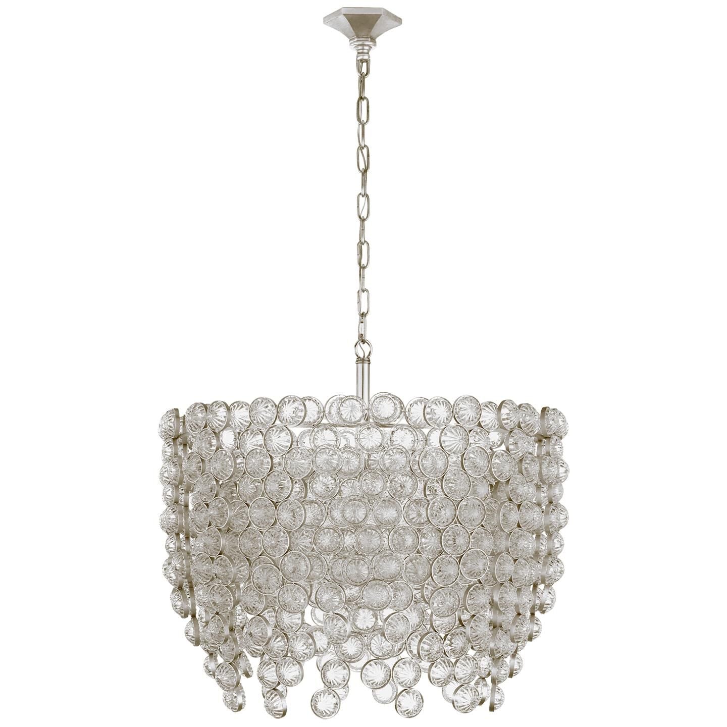 Visual Comfort Signature Collection Julie Neill Milazzo 28 Inch 8 Light Chandelier Cp376003