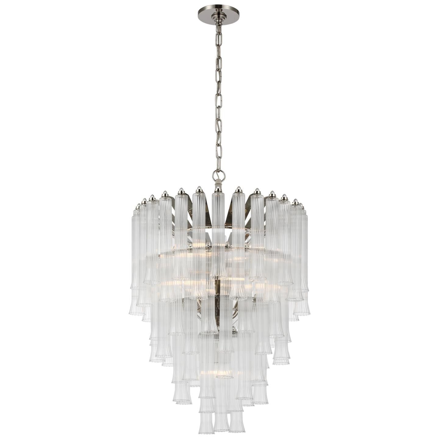 Visual Comfort Signature Collection Julie Neill Lorelei 20 Inch 9 Light Led Mini Chandelier Cp733659