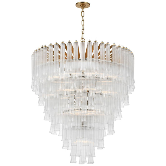 Visual Comfort Signature Collection Julie Neill Lorelei 34 Inch 19 Light Led Chandelier Cp733660