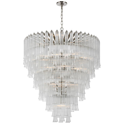 Visual Comfort Signature Collection Julie Neill Lorelei 34 Inch 19 Light Led Chandelier Cp733660