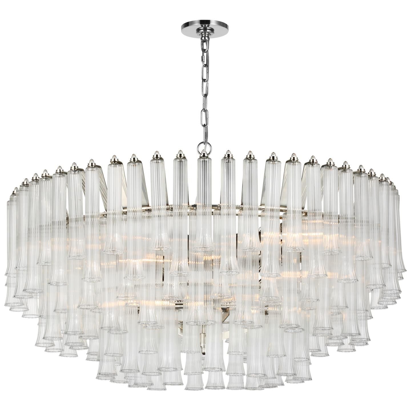 Visual Comfort Signature Collection Julie Neill Lorelei 40 Inch 12 Light Led Chandelier Cp733661