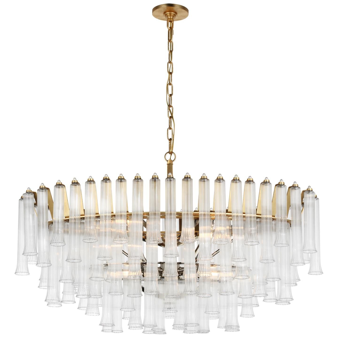 Visual Comfort Signature Collection Julie Neill Lorelei 40 Inch 8 Light Led Chandelier Cp733662